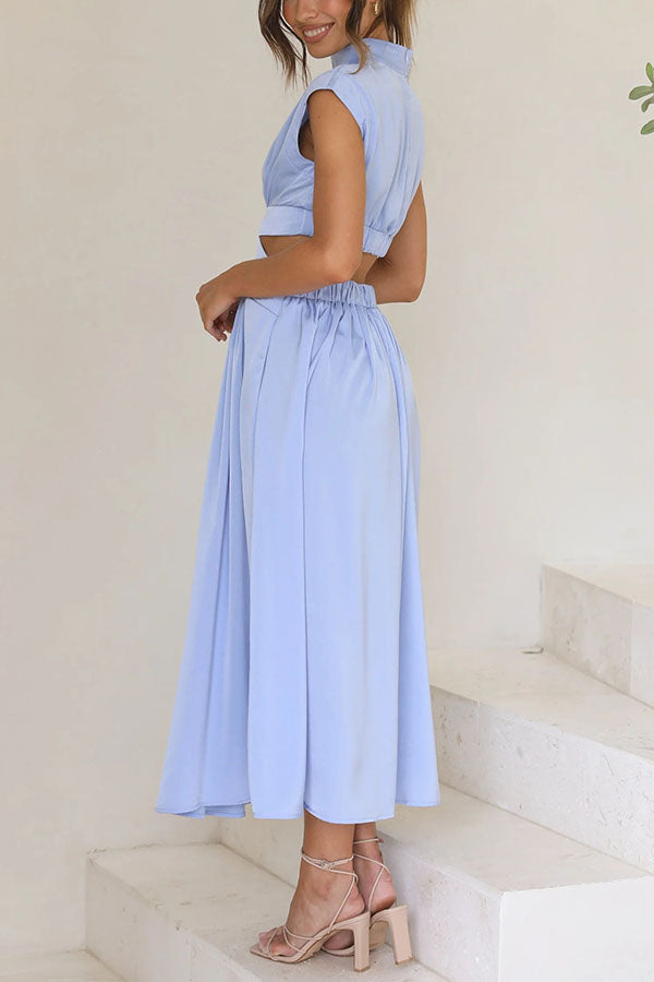 Entdecke Deinen Style – Midi-Kleid mit Cut-Outs für den Wow-Effekt