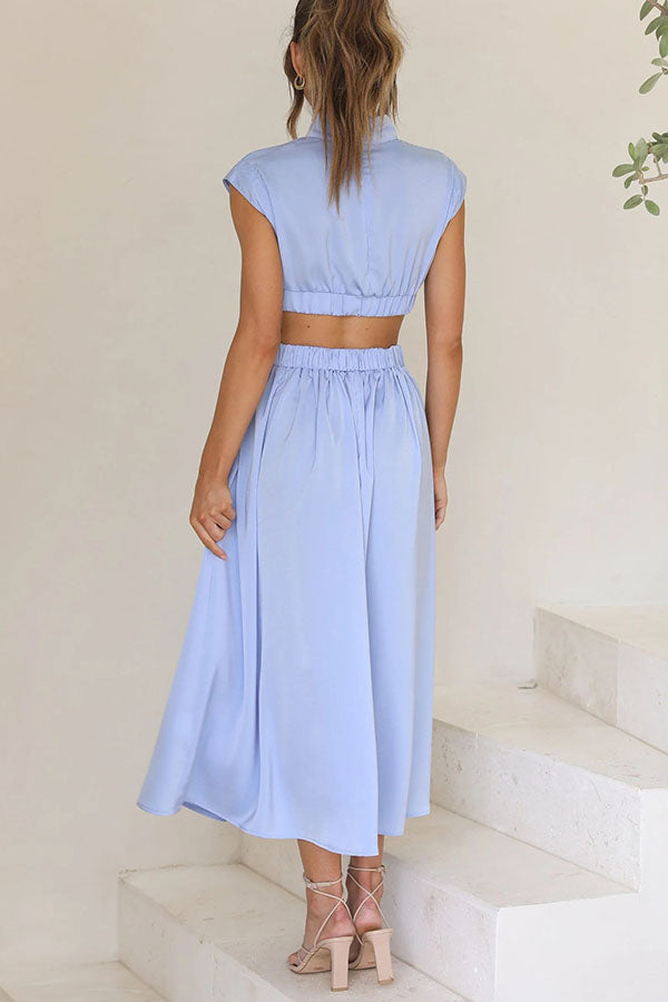 Entdecke Deinen Style – Midi-Kleid mit Cut-Outs für den Wow-Effekt