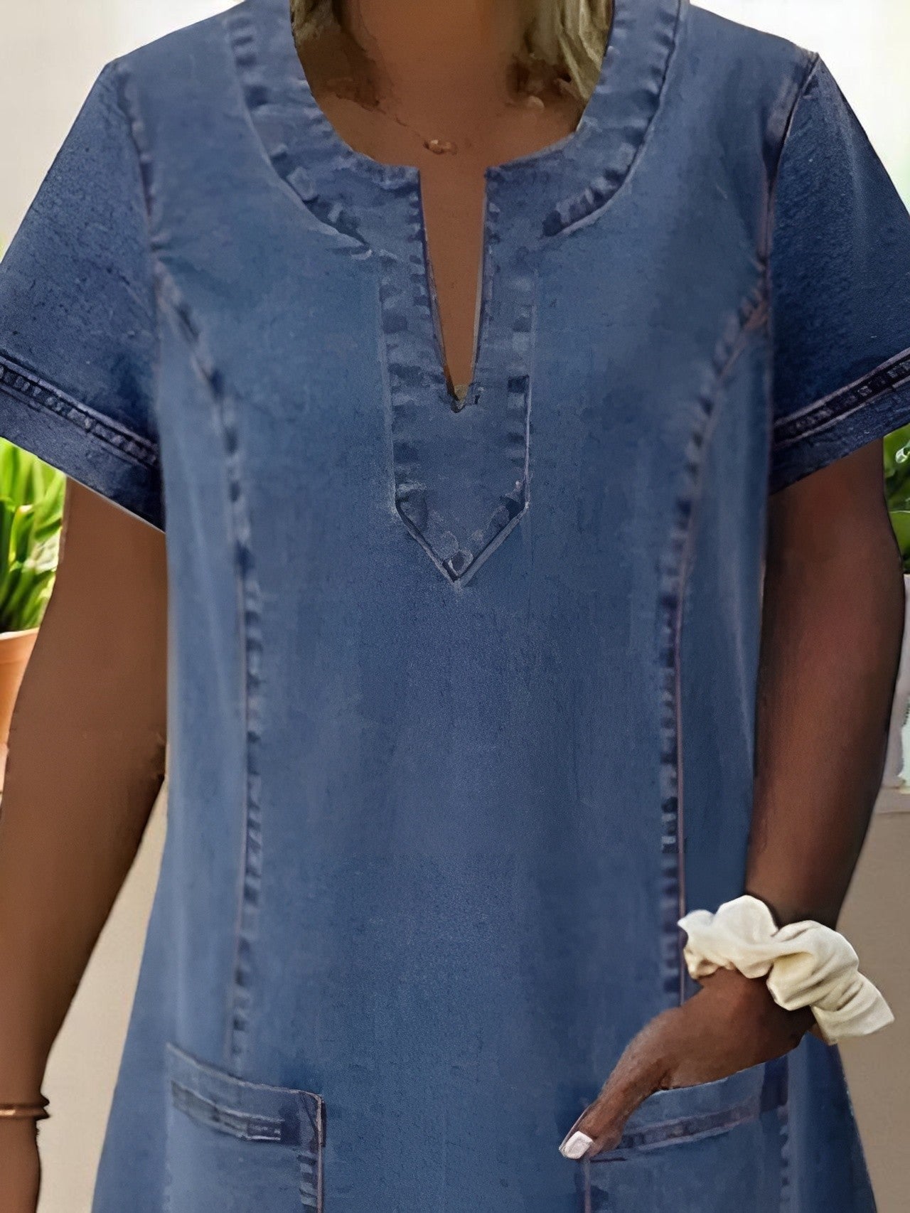 Verliebe dich neu – Komfortables Denim-Kleid für jeden Tag