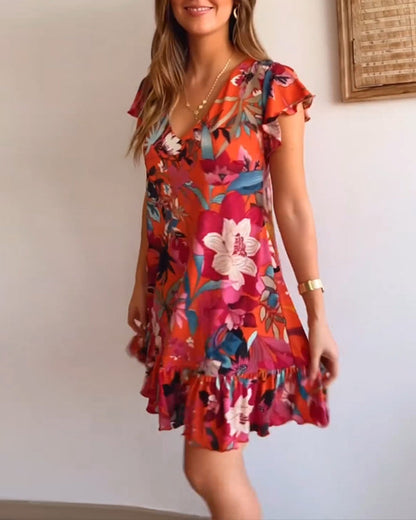 Strahle im floralen Traum – Elegantes Kleid für jede Gelegenheit