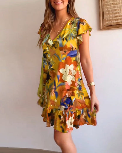 Strahle im floralen Traum – Elegantes Kleid für jede Gelegenheit