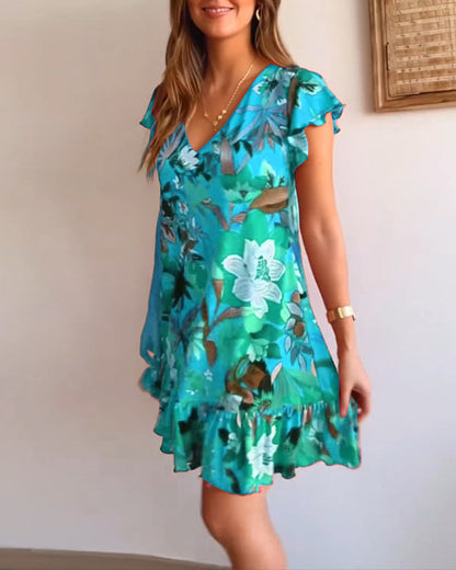 Strahle im floralen Traum – Elegantes Kleid für jede Gelegenheit