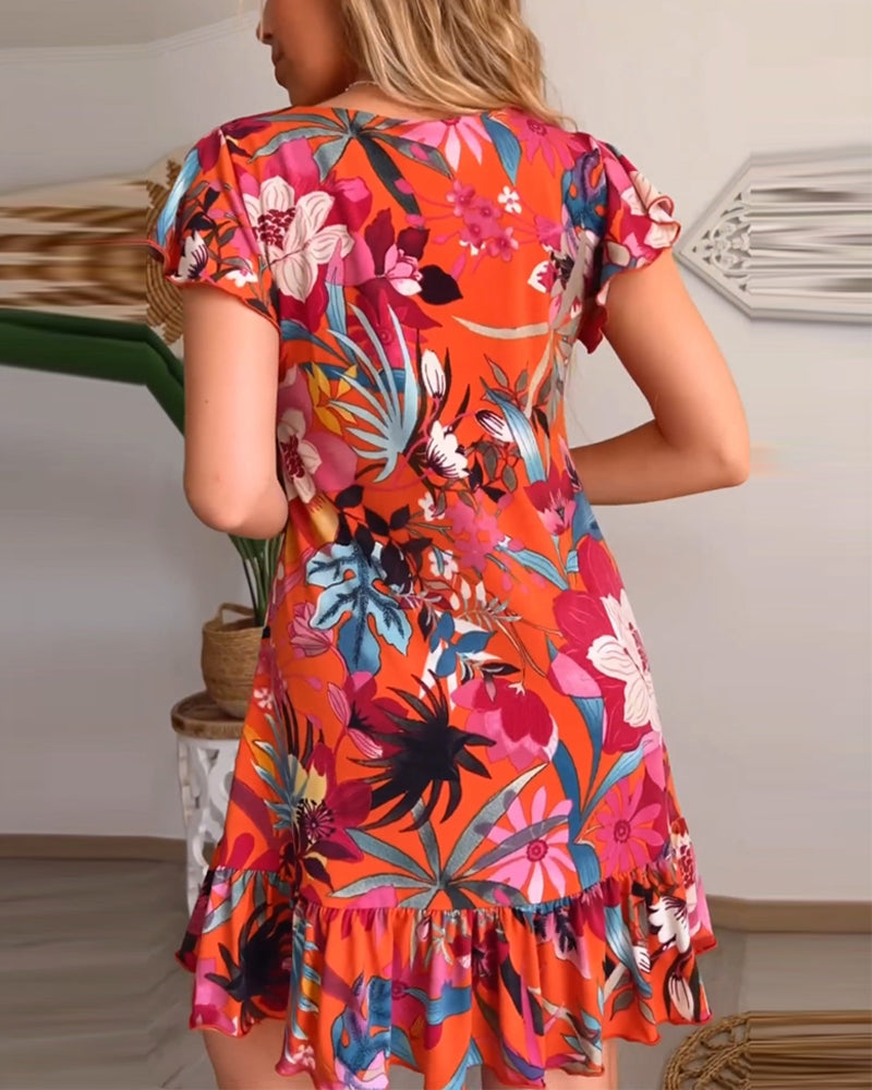 Strahle im floralen Traum – Elegantes Kleid für jede Gelegenheit