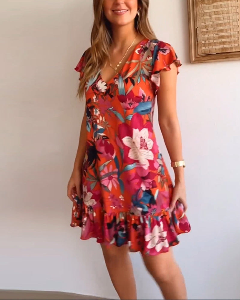 Strahle im floralen Traum – Elegantes Kleid für jede Gelegenheit
