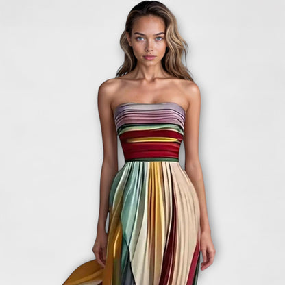 Blühende Eleganz – Das bunte Kleid für deinen Sommerglanz